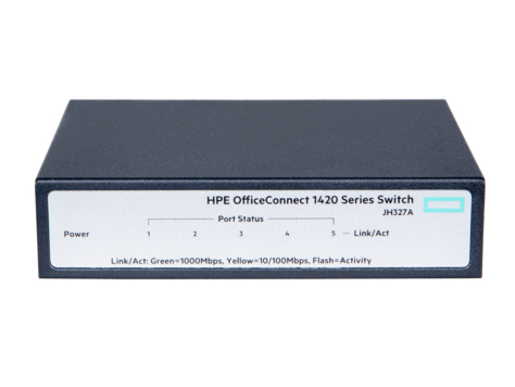 Bild von HPE Enterprise OfficeConnect 1420 5G - Unmanaged - L2 - Gigabit Ethernet (10/100/1000) - Vollduplex - Rack-Einbau - 1U