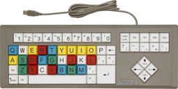 Bild von HP Accessibility Kit - Tastatur - USB - Grau - Weiß - Business - Unternehmen - 1 Stück(e) - 683 mm