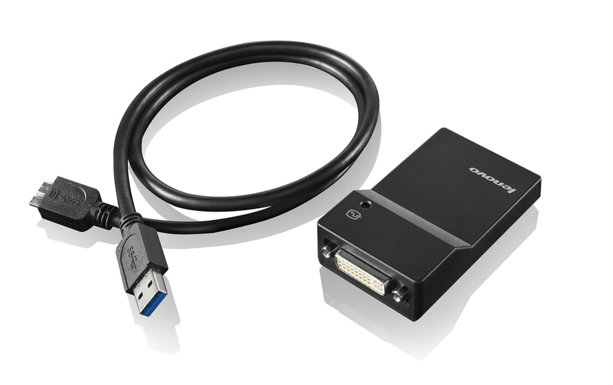 Bild von Lenovo USB 3.0 to DVI/VGA Monitor Adapter - Adapter - Digital / Daten, Digital / Display / Video 12 m