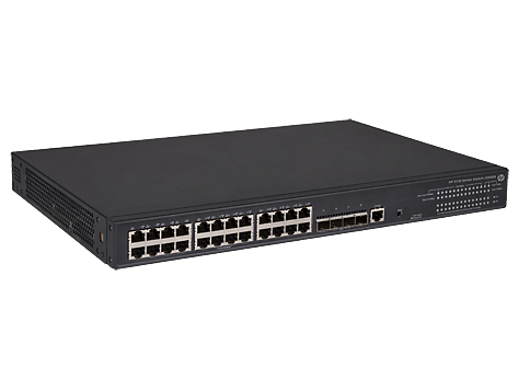 Bild von HPE 5130-24G-PoE+-4SFP+ (370W) EI - Managed - L3 - Gigabit Ethernet (10/100/1000) - Power over Ethernet (PoE) - Rack-Einbau - 1U