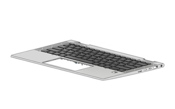 Bild von HP M03902-041 - Tastatur - 33,8 cm (13.3 Zoll) - Touchscreen - Tastatur mit Hintergrundbeleuchtung - HP - EliteBook x360 830 G7