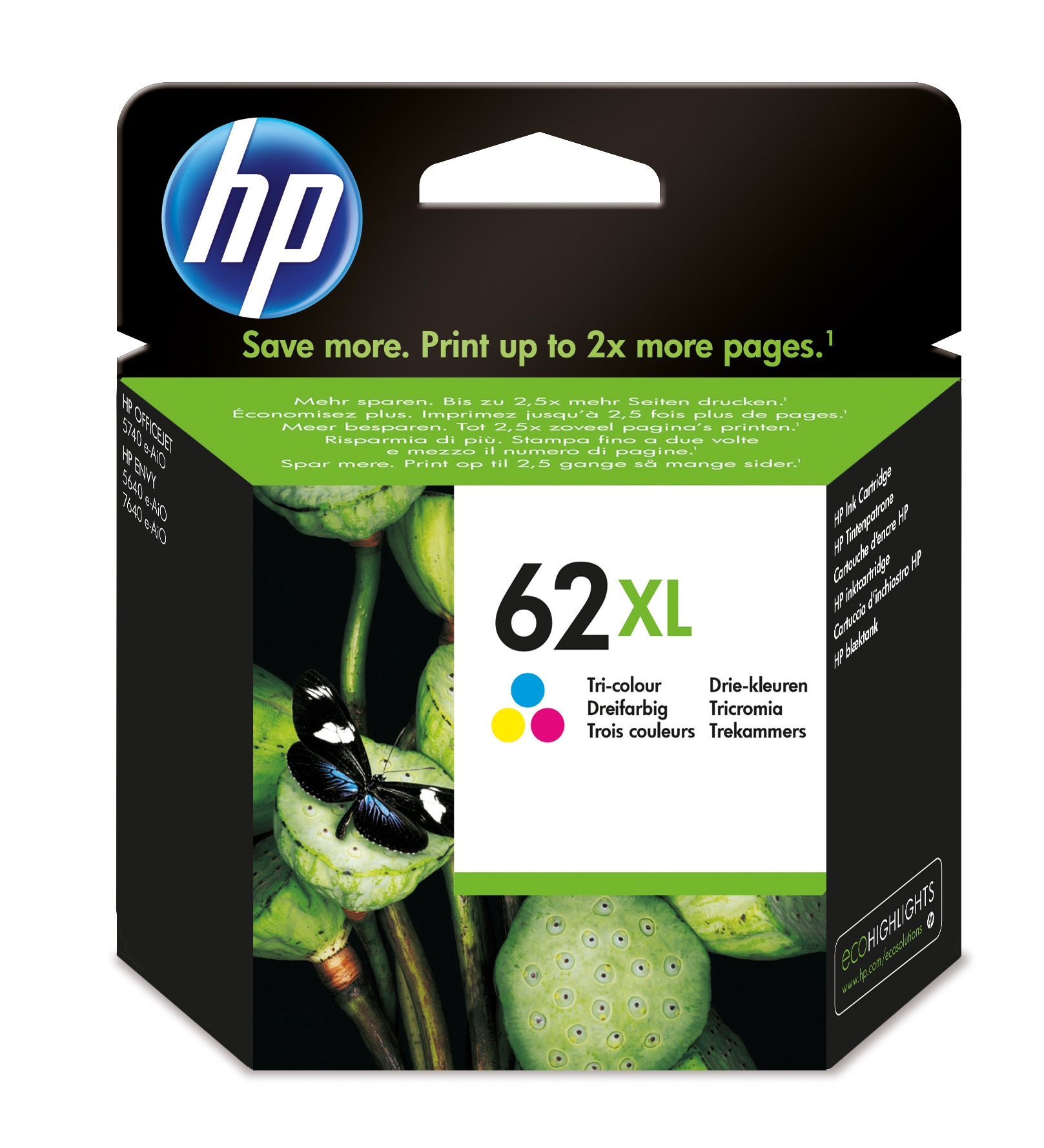 Bild von HP 62Xl Tri-color Ink Cartridge - Original - Tintenpatrone