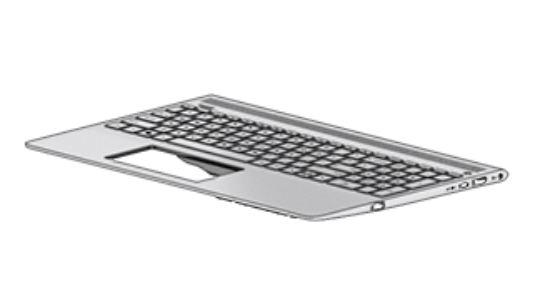 Bild von HP L01924-A41 - Gehäuse-Unterteil+Tastatur - Belgisch - Tastatur mit Hintergrundbeleuchtung - HP - Pavilion 15