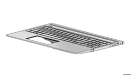 Bild von HP L01924-A41 - Gehäuse-Unterteil+Tastatur - Belgisch - Tastatur mit Hintergrundbeleuchtung - HP - Pavilion 15