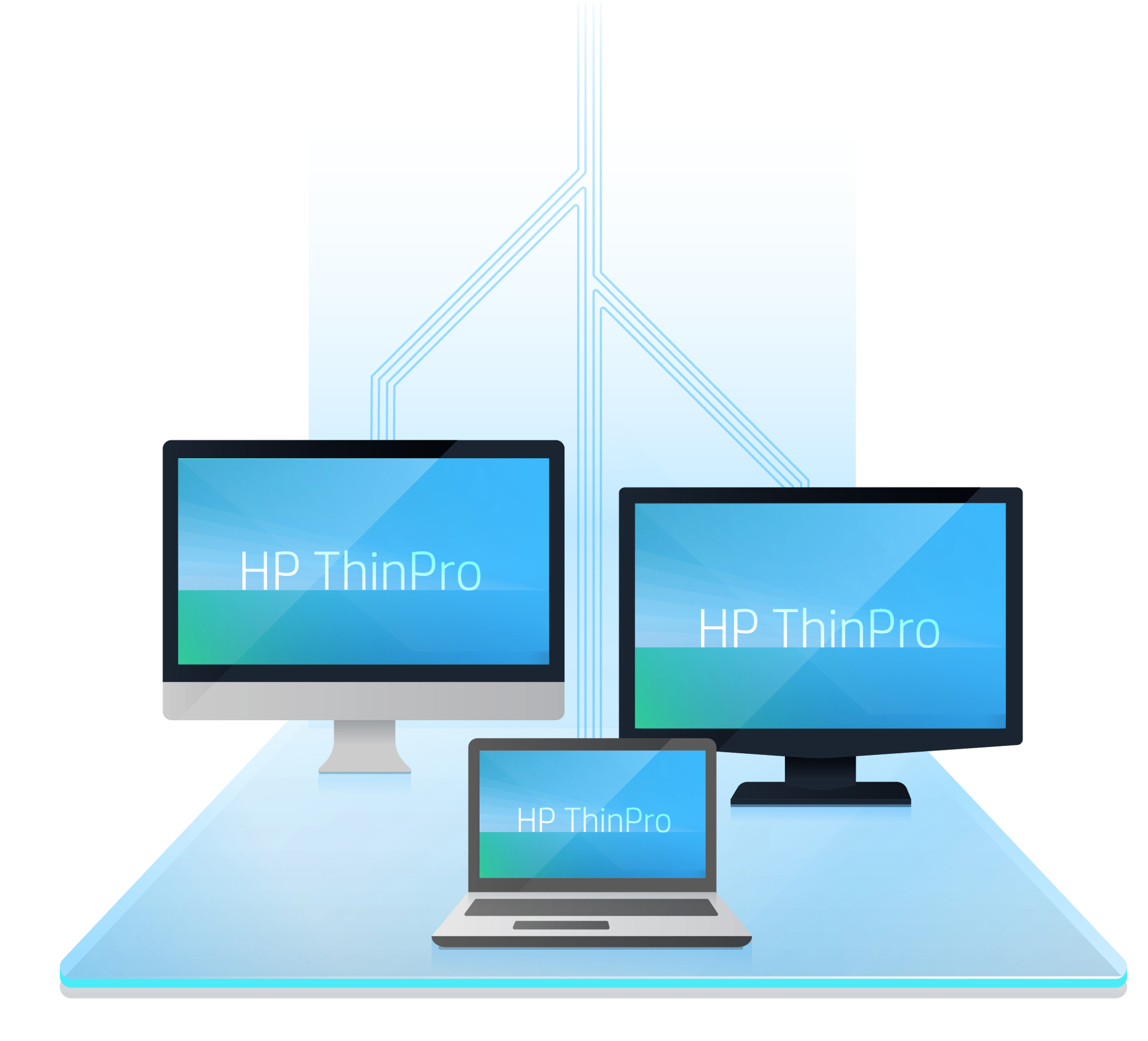 Bild von HP ThinPro for PC Converter - Fernzugriff - 2000 MB - 2048 MB - Intel/AMD - Business - Unternehmen