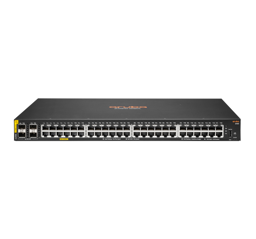 Bild von HPE 6100 48G Class4 PoE 4SFP+ 370W - Managed - L3 - Gigabit Ethernet (10/100/1000) - Power over Ethernet (PoE) - Rack-Einbau - 1U