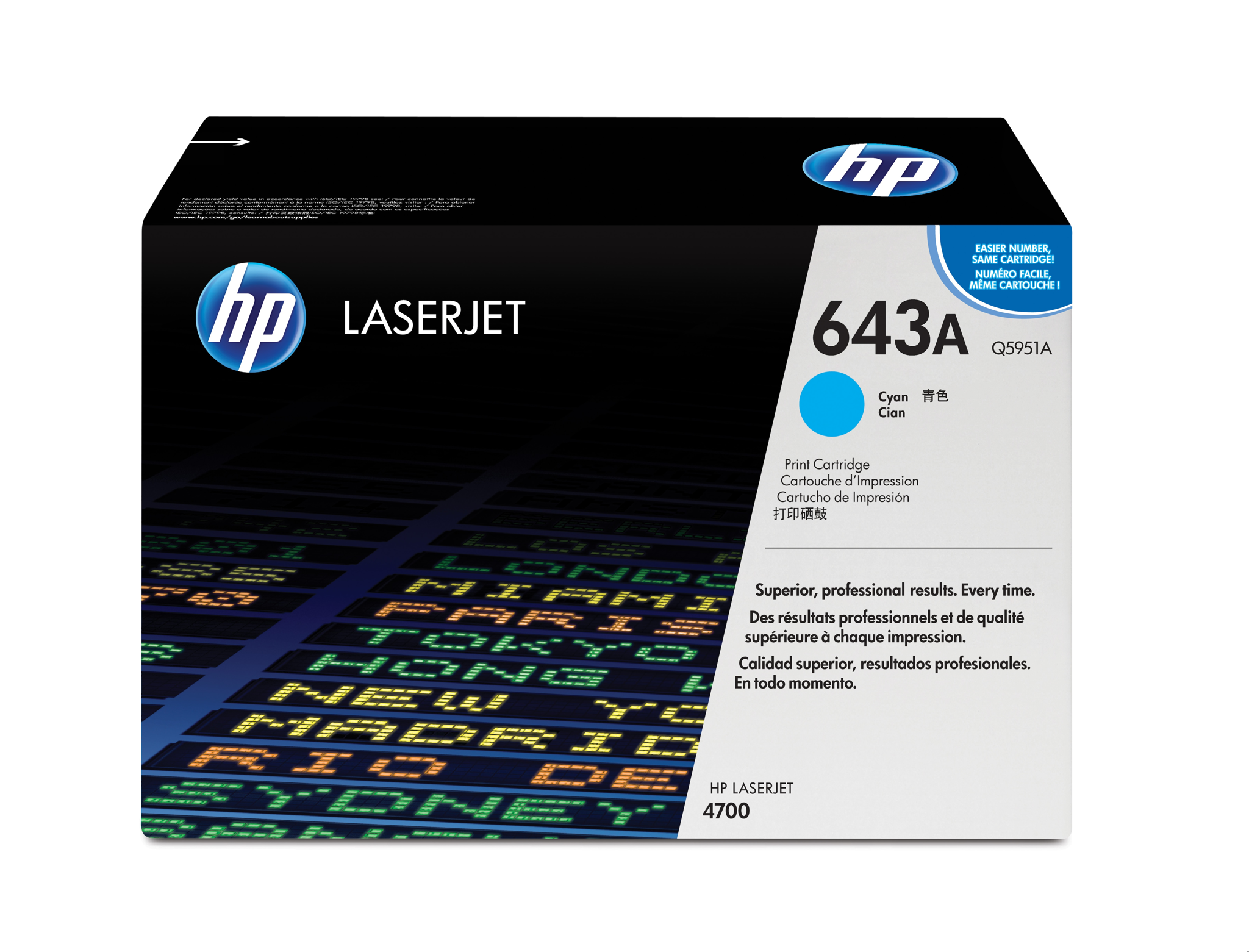 Bild von HP Color LaserJet 643A - Tonereinheit Original - Cyan - 10.000 Seiten