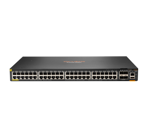 Bild von HPE a Hewlett Packard Enterprise company Aruba 6200F 48G Class4 PoE 4SFP+ 740W - Managed - L3 - Gigabit Ethernet (10/100/1000) - Power over Ethernet (PoE) - Rack-Einbau - 1U