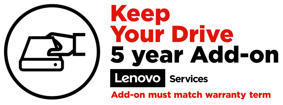 Bild von Lenovo 5Y Keep Your Drive - 5 Jahr(e) - Vor Ort