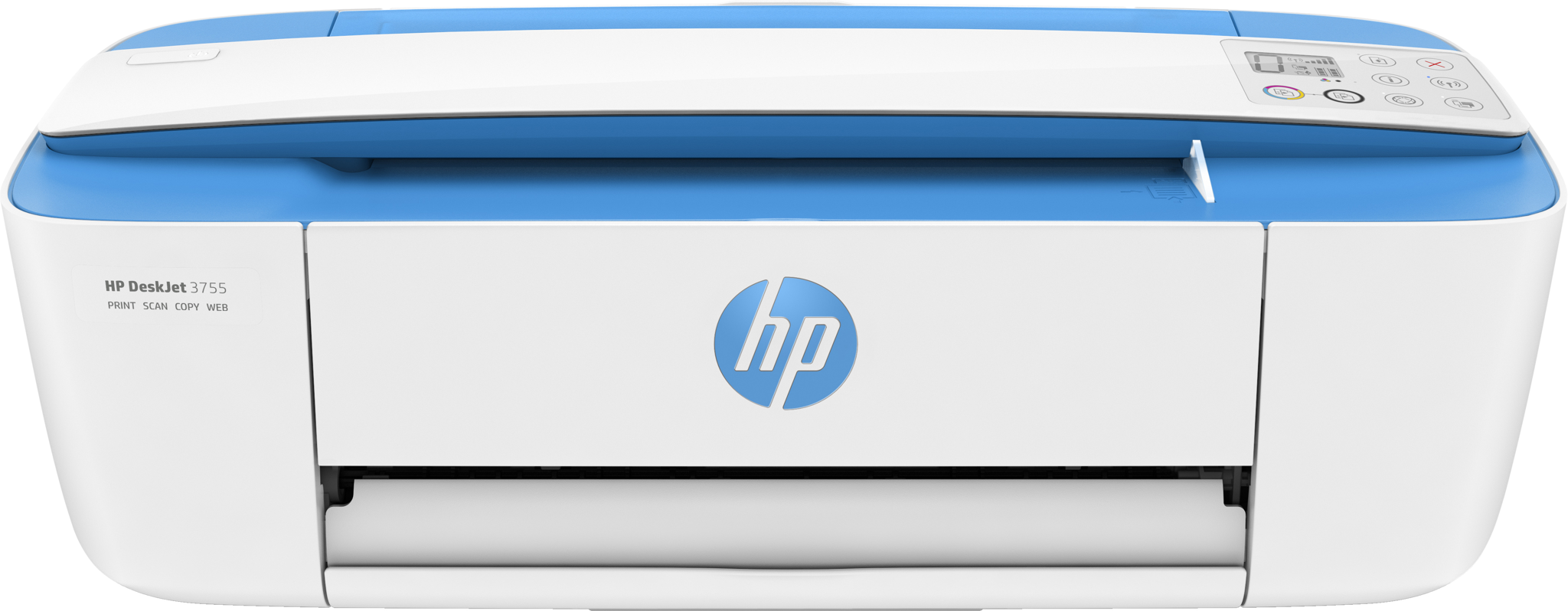 Bild von HP DeskJet 3750 All-in-One-Drucker - Zu Hause - Drucken - Kopieren - Scannen - Wireless - Scannen an E-Mail/PDF; Beidseitiger Druck - Thermal Inkjet - Farbdruck - 1200 x 1200 DPI - A4 - Direktdruck - Weiß