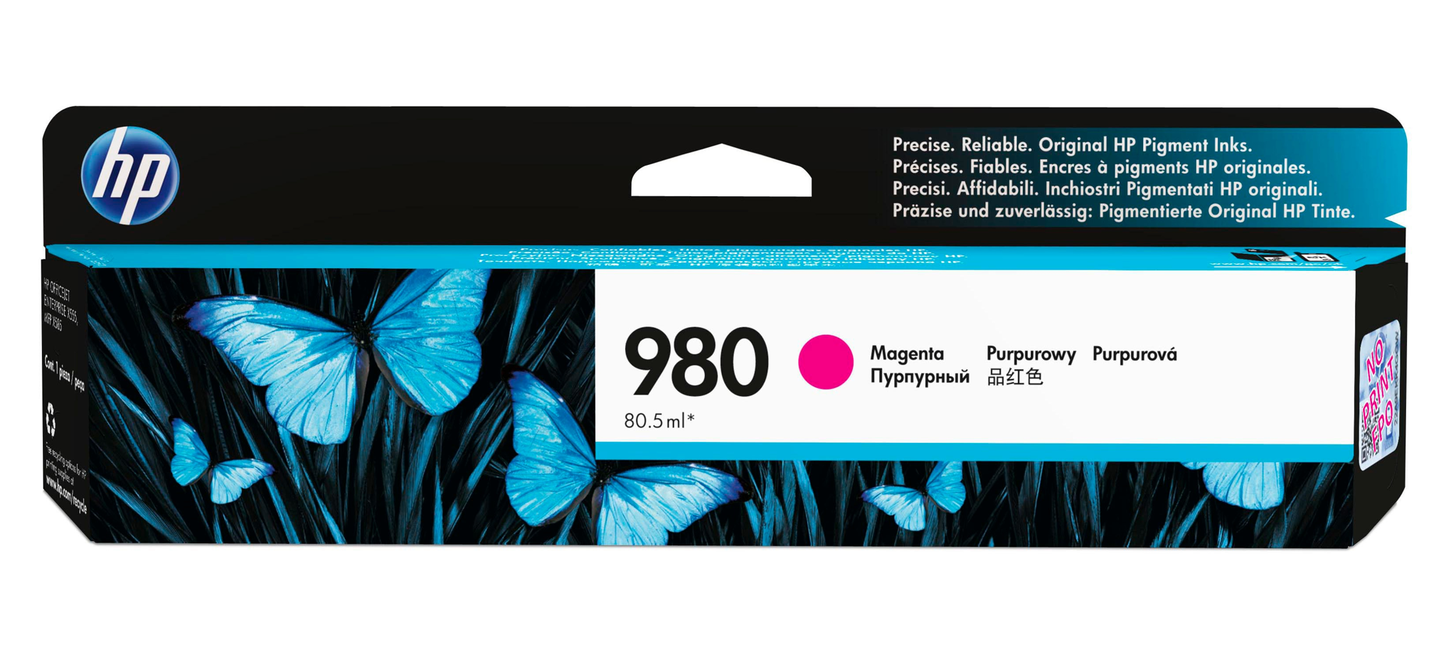 Bild von HP 980 Magenta Original Druckerpatrone - Standardertrag - Tinte auf Pigmentbasis - 6600 Seiten - 1 Stück(e)