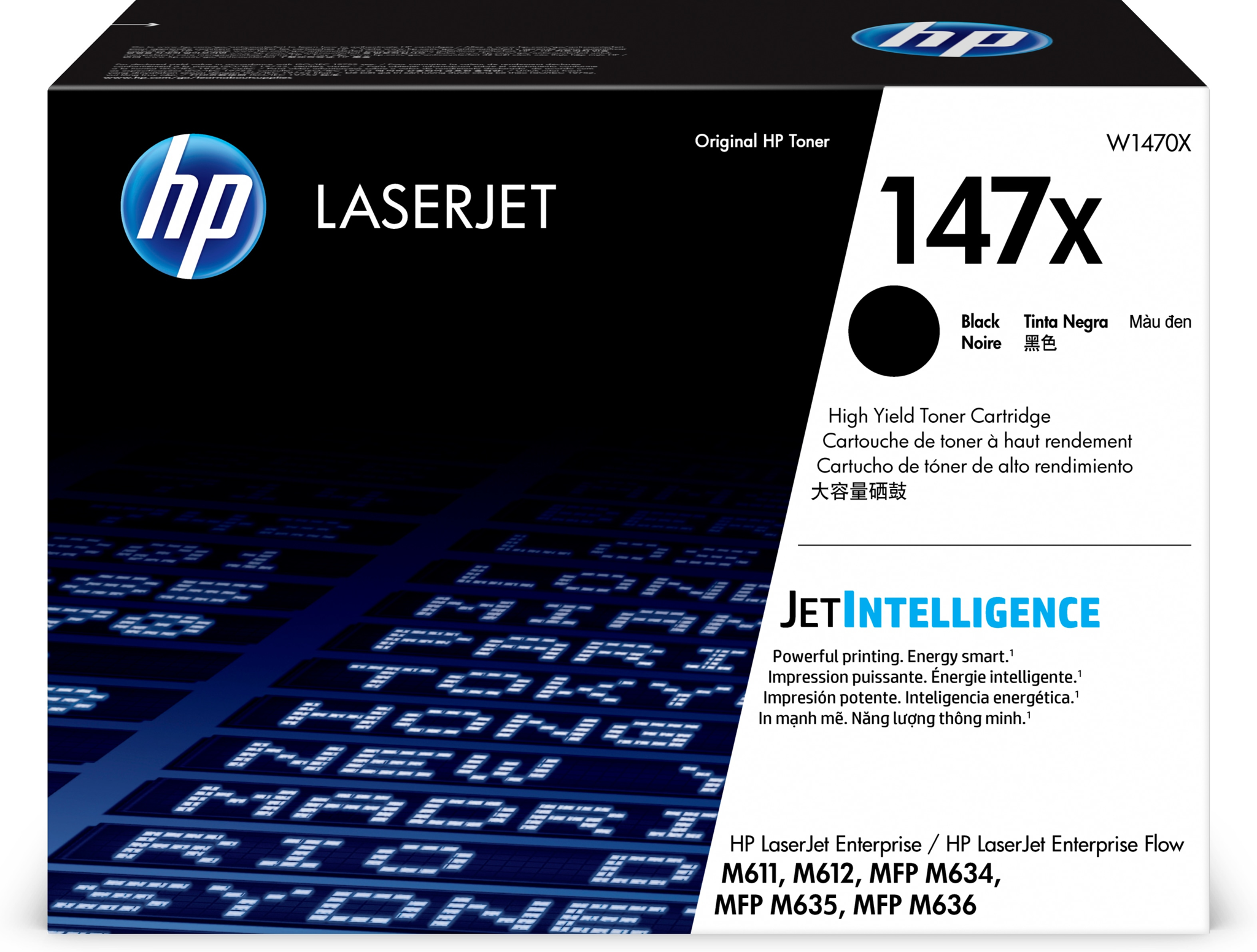 Bild von HP LaserJet 147X Schwarz Original Tonerkartusche mit hoher Reichweite - 25200 Seiten - Schwarz - 1 Stück(e)