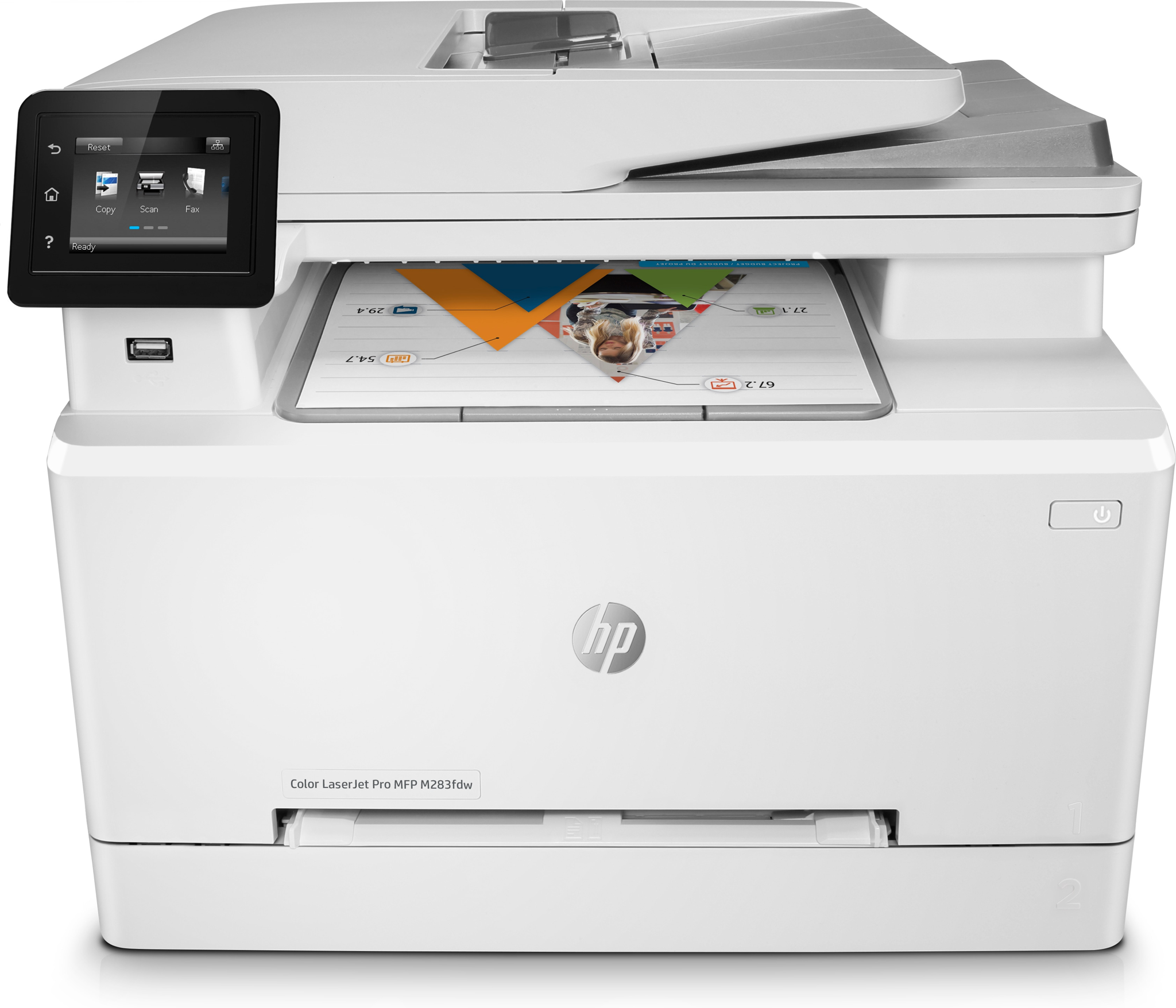 Bild von HP Color Laserjet Pro Mfp M283Fdw Print Copy Scan - Drucker - Laser/LED-Druck