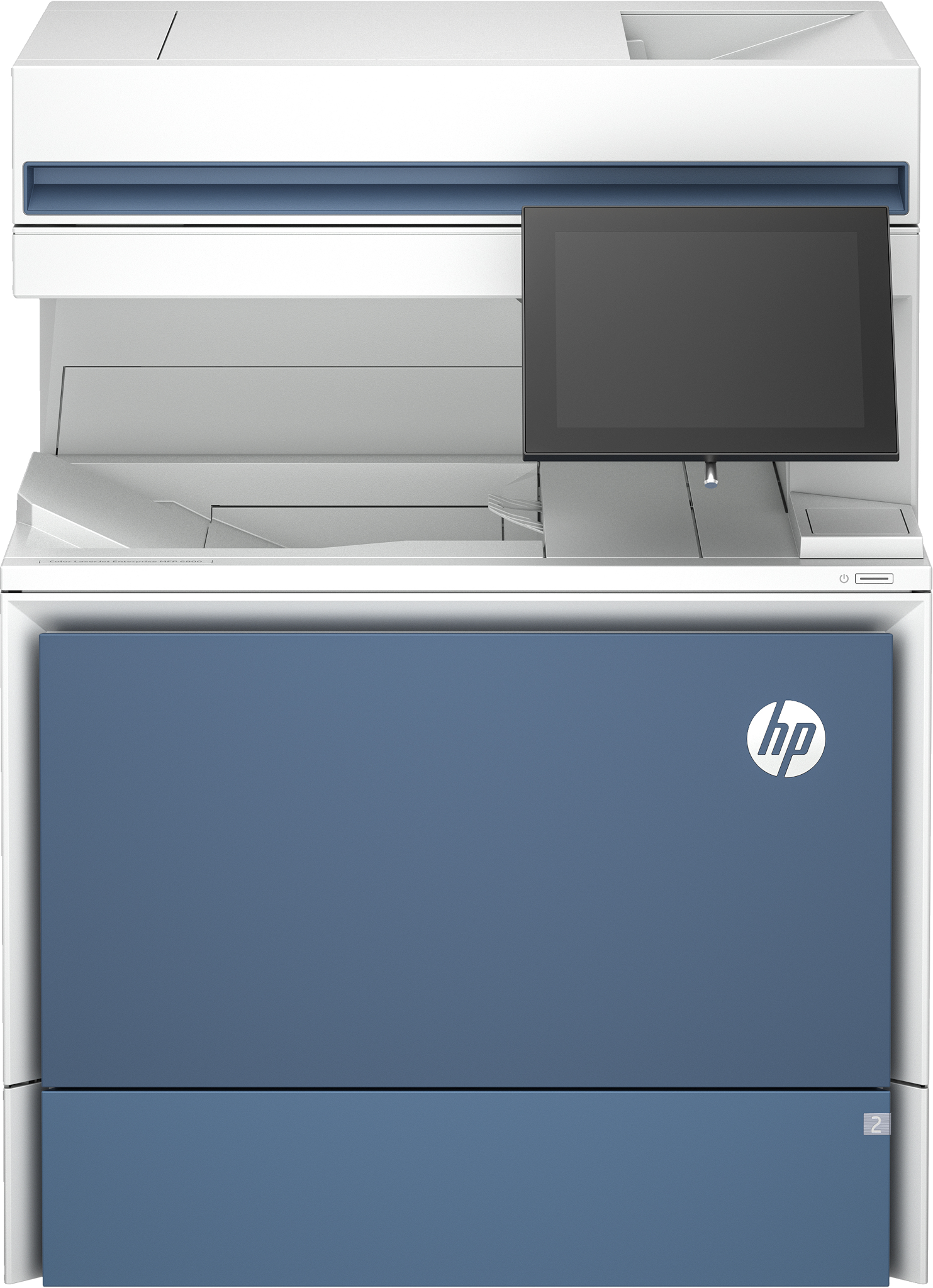 Bild von HP Color LaserJet Enterprise MFP 6800dn Drucker - Drucken - Kopieren - Scannen - Faxen (optional) - Automatische Dokumentenzuführung; optionale Fächer mit hoher Kapazität; Touchscreen; TerraJet Tonerkartusche - Laser - Farbdruck - 1200 x 1200 DPI - A4 - Dire
