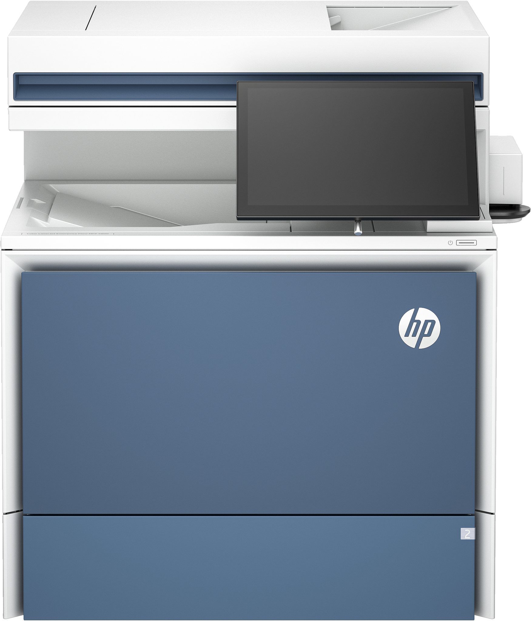 Bild von HP Color LaserJet Enterprise Flow MFP 5800zf Drucker - Drucken - Kopieren - Scannen - Faxen - Automatische Dokumentenzuführung; Optionale Fächer mit hoher Kapazität; Touchscreen; Tonerkartusche mit TerraJet - Laser - Farbdruck - 1200 x 1200 DPI - A4 - Direkt