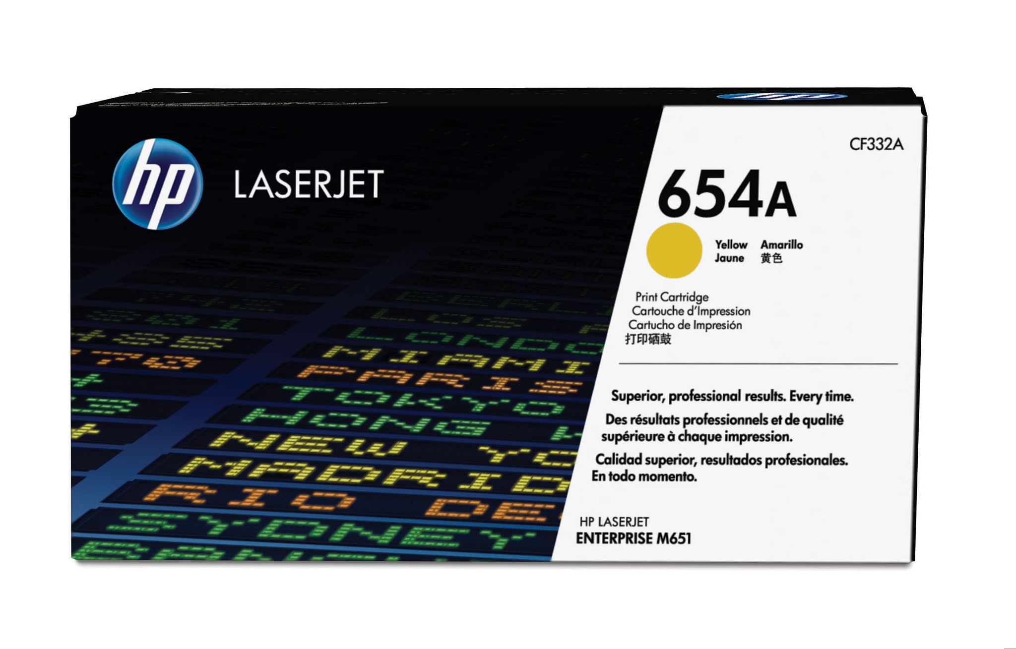 Bild von HP 654A Gelb Original LaserJet Tonerkartusche - 15000 Seiten - Gelb - 1 Stück(e)