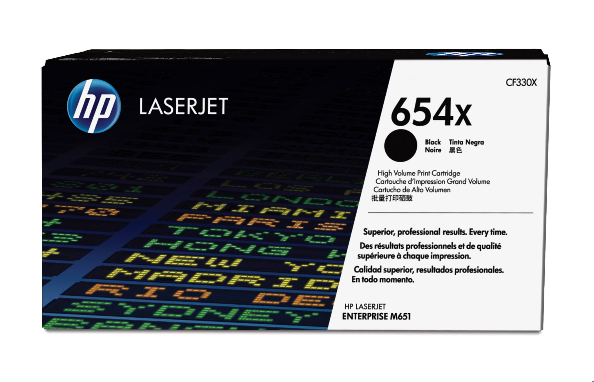 Bild von HP 654X Schwarz Original LaserJet Tonerkartusche mit hoher Reichweite - 20500 Seiten - Schwarz - 1 Stück(e)
