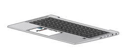 Bild von HP M44366-041 - Tastatur - Deutsch - Tastatur mit Hintergrundbeleuchtung - HP