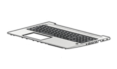 Bild von HP L45091-031 - Gehäuse-Unterteil+Tastatur - UK Englisch - HP - ProBook 450 G6