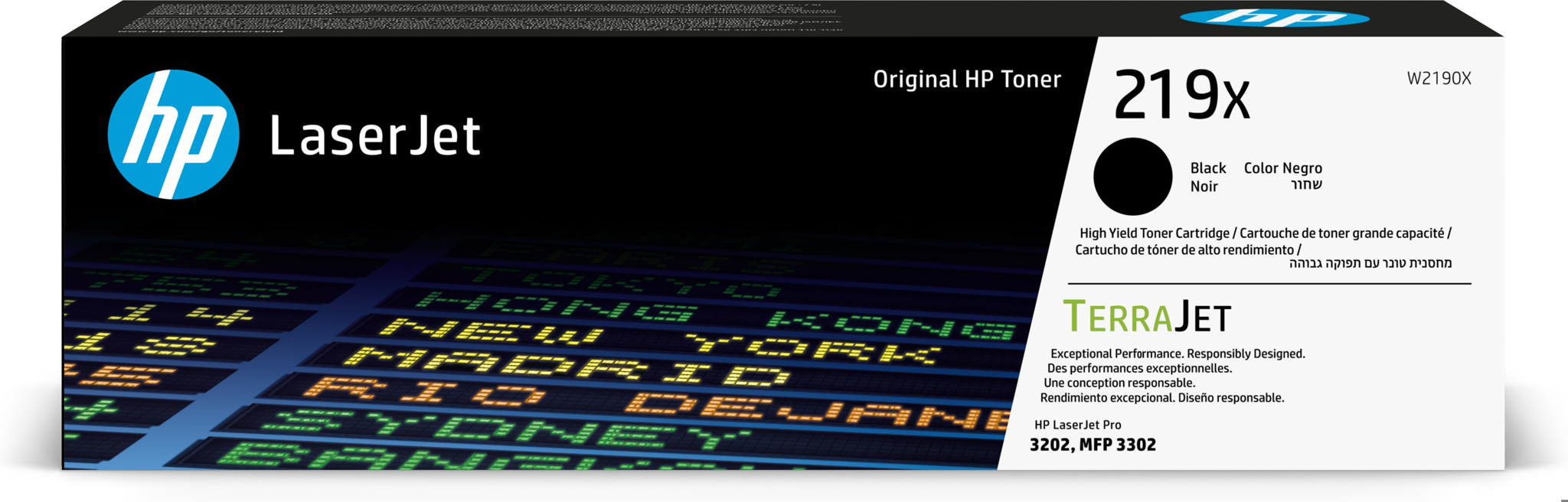 Bild von HP 219X Schwarz Original LaserJet-Tonerkartusche mit hoher Reichweite, 3200 Seiten, Schwarz, 1 Stück(e)