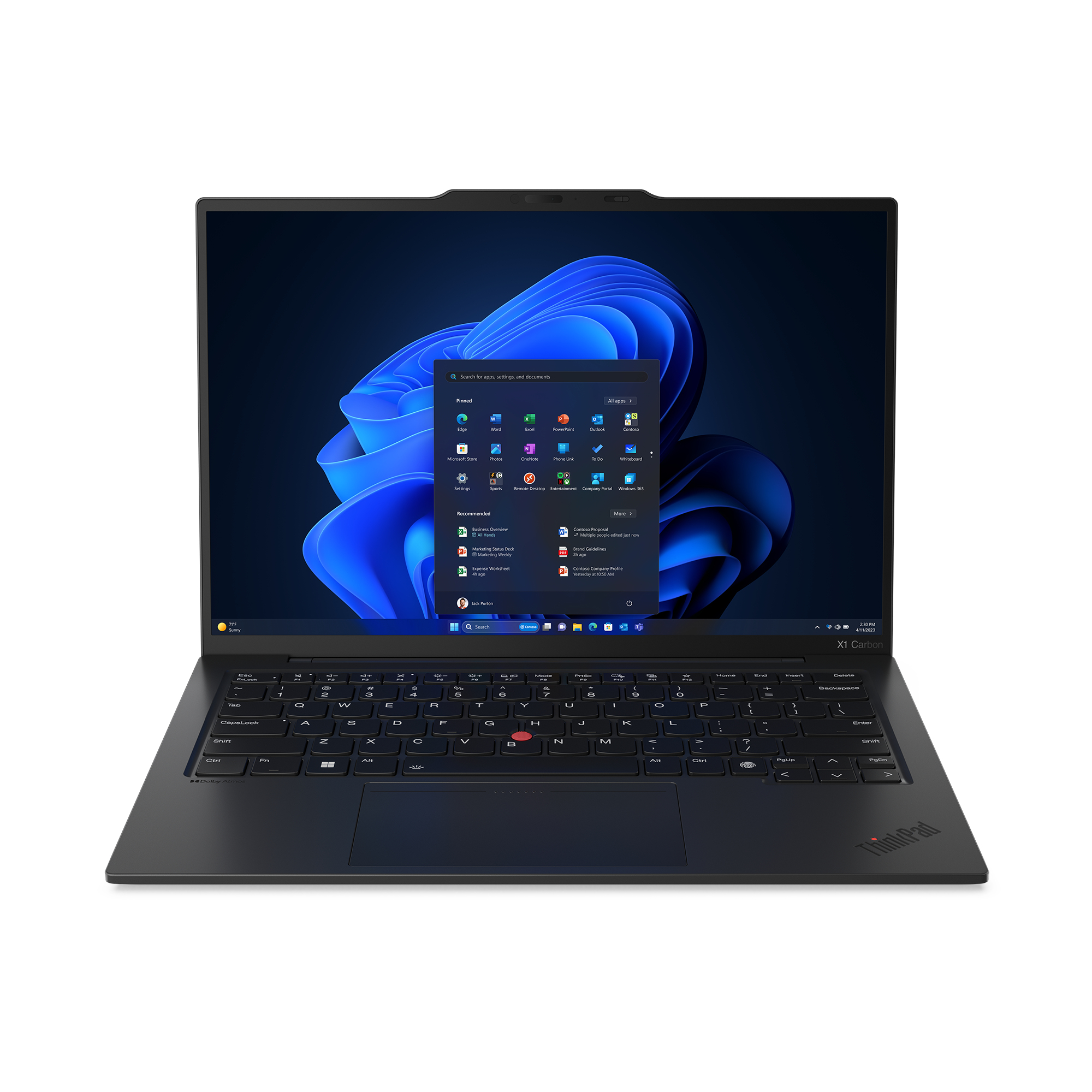 Bild von Lenovo ThinkPad X1 Carbon Gen 12, Intel Core Ultra 7, 35,6 cm (14"), 1920 x 1200 Pixel, 16 GB, 512 GB, Windows 11 Pro