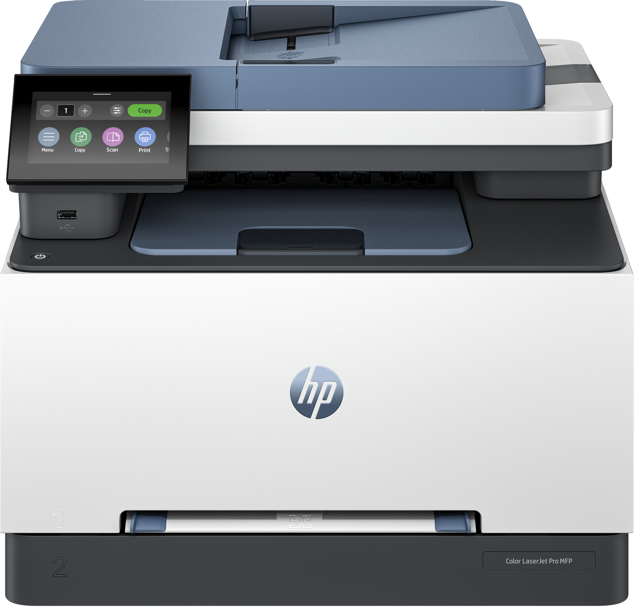 Bild von HP Color LaserJet Pro MFP 3302sdw, Laser, Farbdruck, 600 x 600 DPI, A4, Direktdruck, Blau, Grau, Weiß