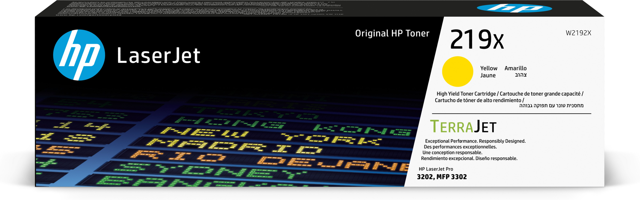 Bild von HP 219X Gelb Original LaserJet-Tonerkartusche mit hoher Reichweite, 2500 Seiten, Gelb, 1 Stück(e)