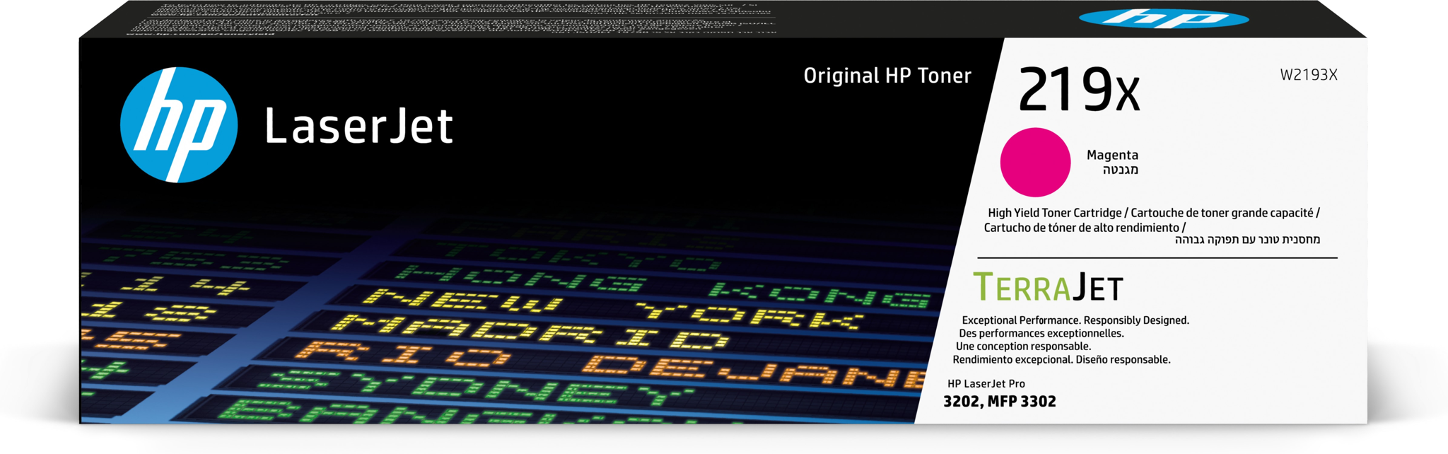 Bild von HP 219X Magenta Original LaserJet-Tonerkartusche mit hoher Reichweite, 2500 Seiten, Magenta, 1 Stück(e)
