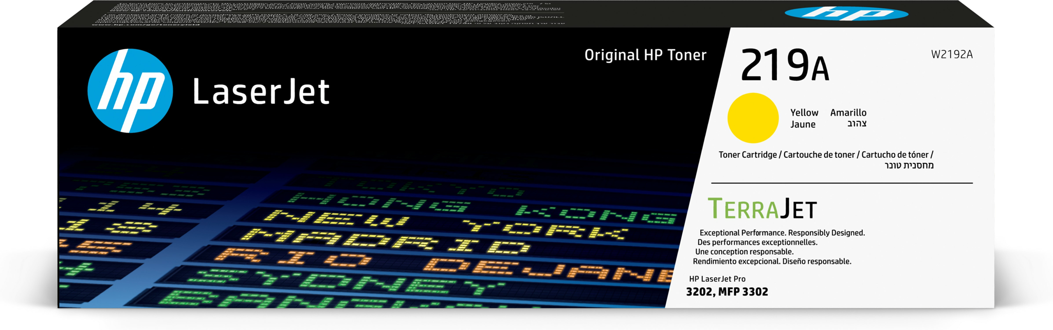 Bild von HP 219A Gelb Original LaserJet-Tonerkartusche, 1200 Seiten, Gelb, 1 Stück(e)