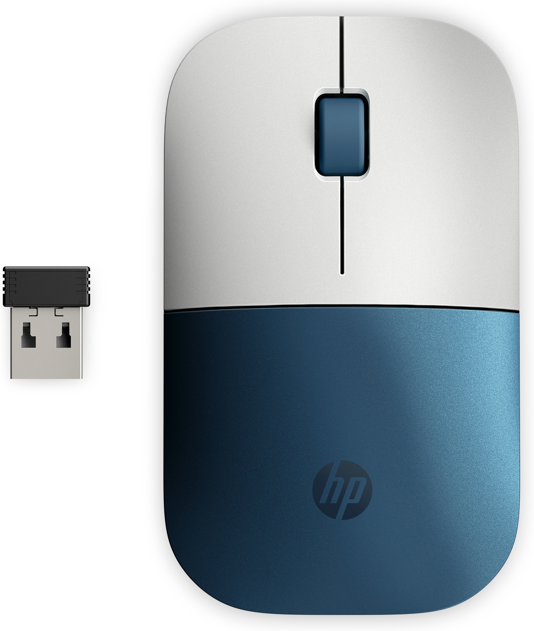Bild von HP Z3700 Wireless-Maus (Forest Teal), Optisch, RF Wireless, 1200 DPI, Türkis, Weiß