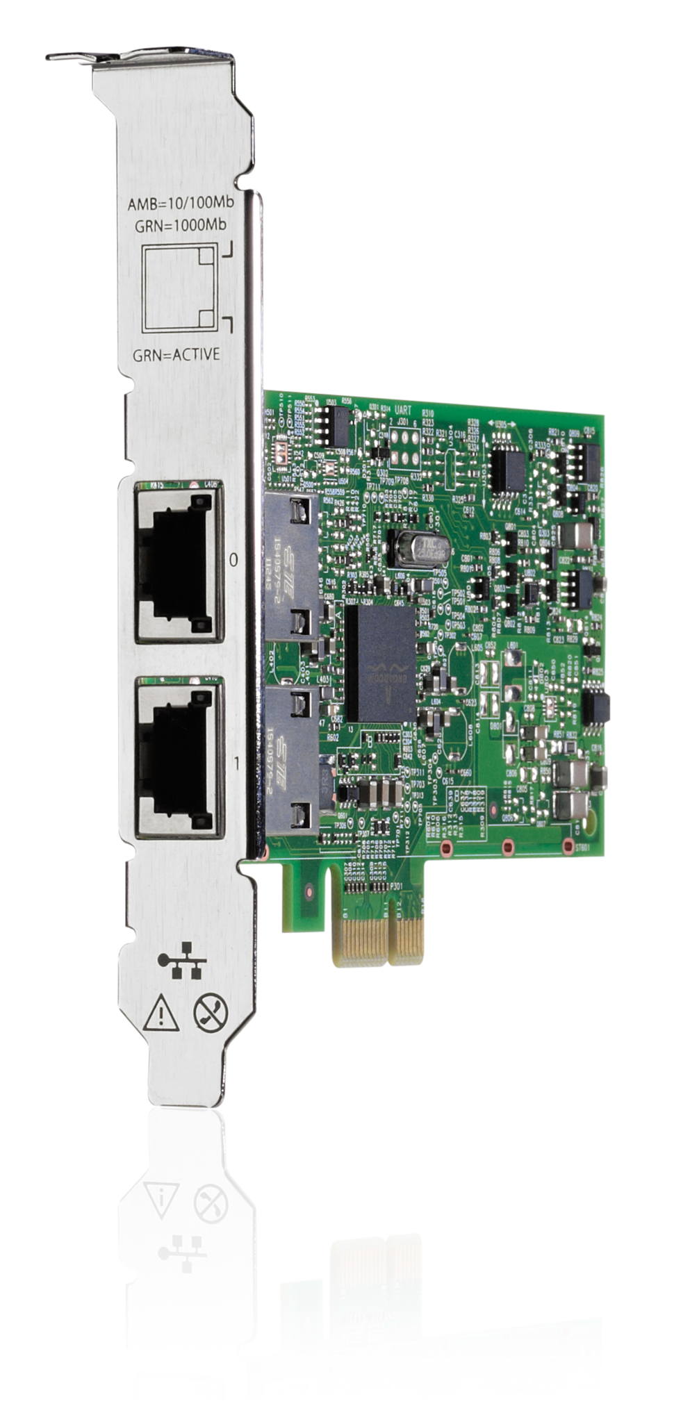 Bild von HPE Ethernet 1Gb 2-port 332T, Eingebaut, Kabelgebunden, PCI Express, Ethernet, 2000 Mbit/s