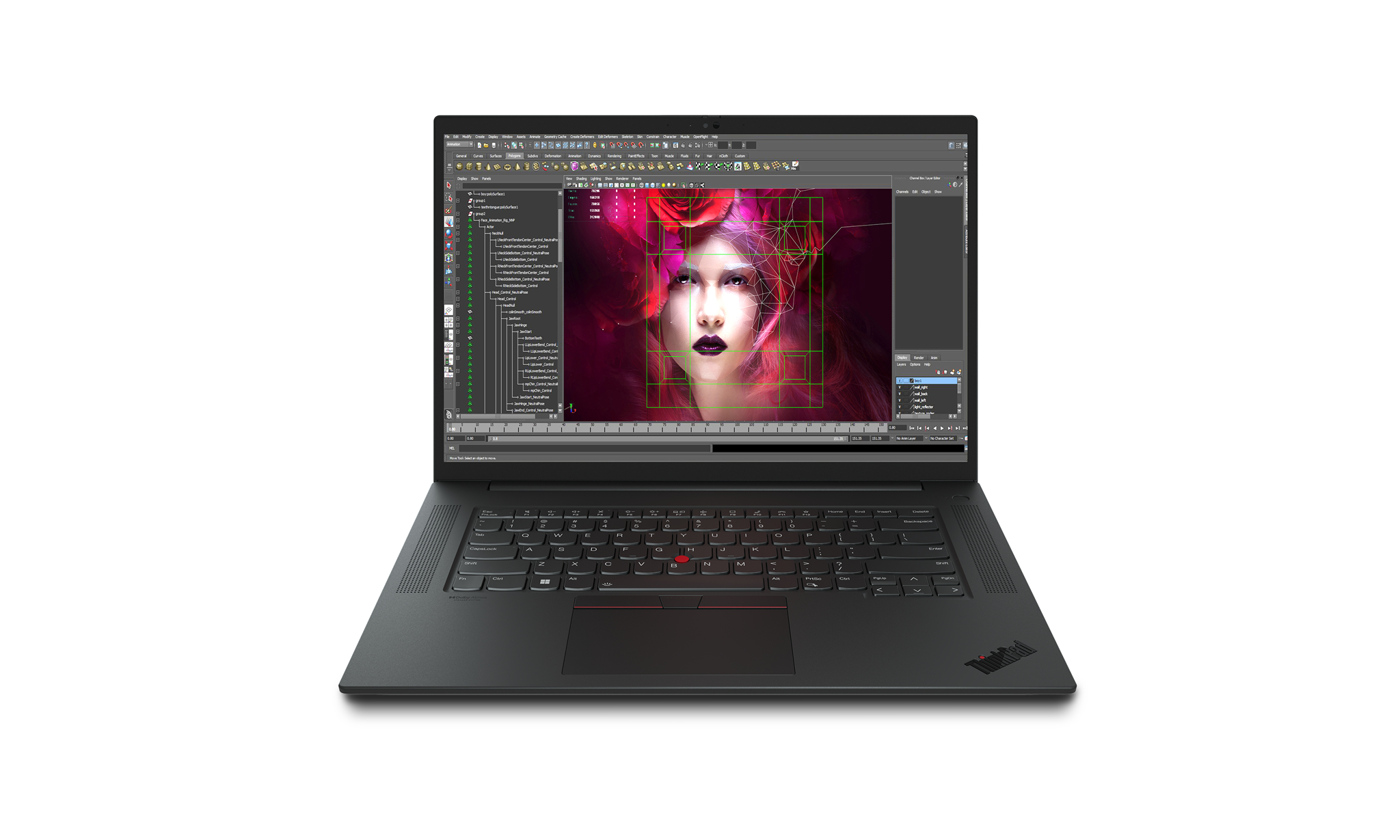 Bild von Lenovo ThinkPad P1 Gen 5, Intel® Core™ i7, 2,4 GHz, 40,6 cm (16"), 2560 x 1600 Pixel, 32 GB, 1 TB