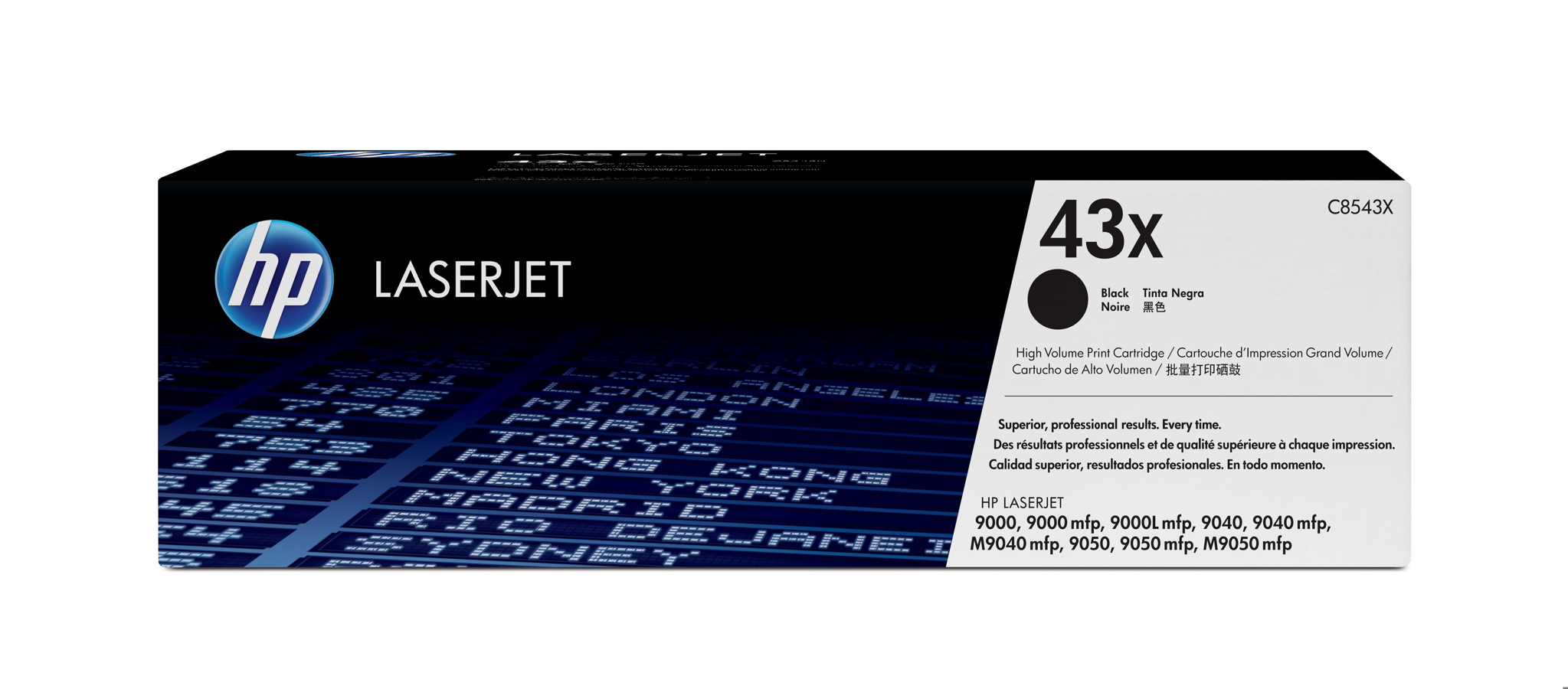 Bild von HP 43X Schwarz Original LaserJet Tonerkartusche mit hoher Reichweite - 30000 Seiten - Schwarz - 1 Stück(e)