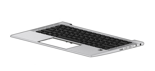 Bild von HP M08699-B71 - Gehäuse-Unterteil+Tastatur - Finnisch - Schwedisch - Tastatur mit Hintergrundbeleuchtung - HP - EliteBook 830 G7