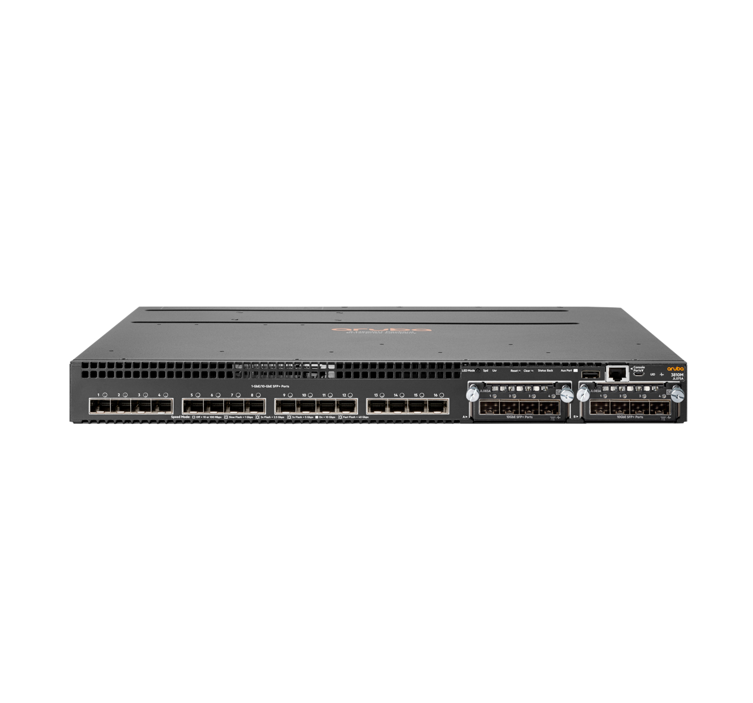 Bild von HPE a Hewlett Packard Enterprise company Aruba 3810M 24SFP+ 250W - Managed - L3 - Keine - Power over Ethernet (PoE) - Rack-Einbau - 1U