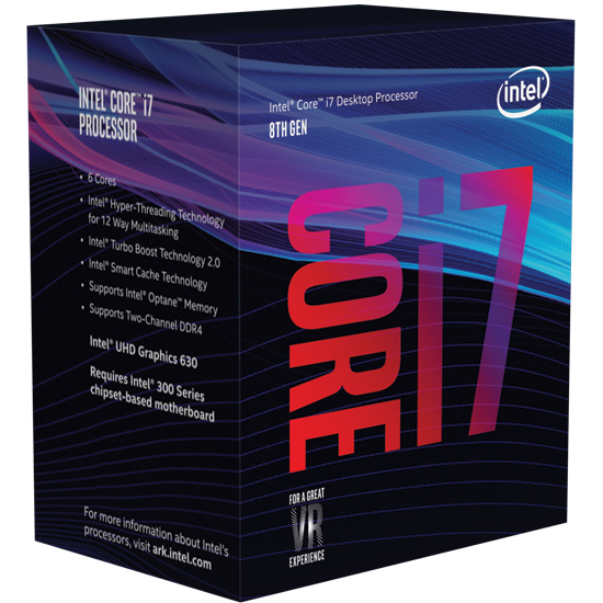 Bild von Intel Core i7-8700T - Intel® Core™ i7 - LGA 1151 (Socket H4) - 14 nm - Intel - i7-8700T - 2,4 GHz