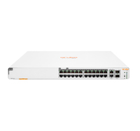 Bild von HPE Instant On 1960 24G 20p Class4 4p Class6 PoE 2XGT 2SFP+ 370W - Managed - L2+ - Gigabit Ethernet (10/100/1000) - Power over Ethernet (PoE) - Rack-Einbau - 1U