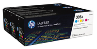 Bild von HP 305A 3er-Pack Cyan/Magenta/Gelb Original LaserJet Tonerkartuschen - 2600 Seiten - Cyan - Magenta - Gelb - 3 Stück(e)