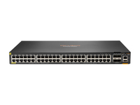 Bild von HPE 6300F 48-port 1GbE Class 4 PoE & 4-port SFP56 - Managed - L3 - Gigabit Ethernet (10/100/1000) - Power over Ethernet (PoE) - Rack-Einbau - 1U