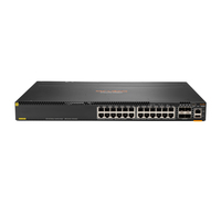 Bild von HPE 6300M 24-port 1GbE Class 4 PoE & 4-port SFP56 - Managed - L3 - Gigabit Ethernet (10/100/1000) - Power over Ethernet (PoE) - Rack-Einbau - 1U