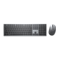 Bild von Dell KM7321W - Volle Größe (100%) - RF Wireless + Bluetooth - QWERTY - Grau - Titan - Maus enthalten