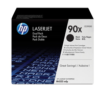 Bild von HP 90X 2er-Pack Schwarz Original LaserJet Tonerkartuschen mit hoher Reichweite - 48000 Seiten - Schwarz - 2 Stück(e)