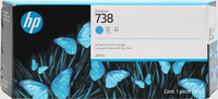 Bild von HP 738 300-ml Cyan DesignJet Ink - Tintenpatrone - Cyan