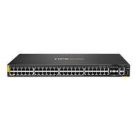 Bild von HPE CX 6200F 48G Class-4 PoE 4SFP 370W - Managed - L3 - Gigabit Ethernet (10/100/1000) - Power over Ethernet (PoE) - Rack-Einbau - 1U