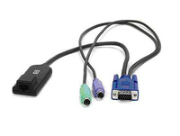 Bild von HP Enterprise KVM CAT5 1-pack PS/2 Interface Adapter - PS/2 - PS/2 - VGA - RJ-45 - Männlich/Weiblich