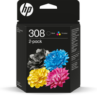 Bild von HP Ink 308 BK/Tri-Color Ink Cartridge - Tintenpatrone - 3-/4-Farb-Patrone