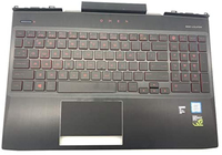 Bild von HP L30194-151 - Gehäuse-Unterteil+Tastatur - Griechisch - Tastatur mit Hintergrundbeleuchtung - HP - Omen 15-dc