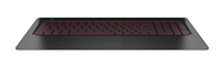 Bild von HP 859735-BG1 - Gehäuse-Unterteil+Tastatur - Schweiz - Tastatur mit Hintergrundbeleuchtung - HP - OMEN 15