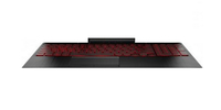 Bild von HP L30195-051 - Gehäuse-Unterteil+Tastatur - Französisch - Tastatur mit Hintergrundbeleuchtung - HP - Omen 15-dc