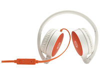 Bild von HP H2800 - Kopfhörer - Kopfband - Anrufe & Musik - Orange - Weiß - Binaural - In-line-Steuerung